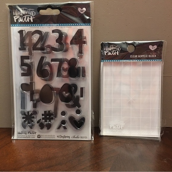 Lot of 34 Clear Rubber Stamps